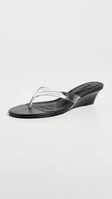 Schutz Roslyn Jelly Wedges Black 5 | Thumbnail 2 Schutz Roslyn Jelly Wedges Black 5 | Thumbnail 2