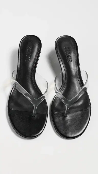 Schutz Roslyn Jelly Wedges Black 5 | Thumbnail 5 Schutz Roslyn Jelly Wedges Black 5 | Thumbnail 5