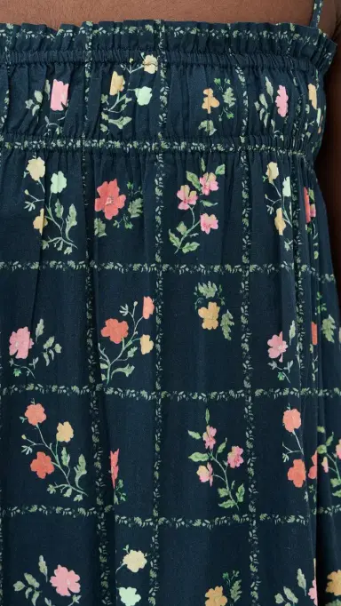 La Maregold Sammy Dress Navy Floral Grid L | Thumbnail 6