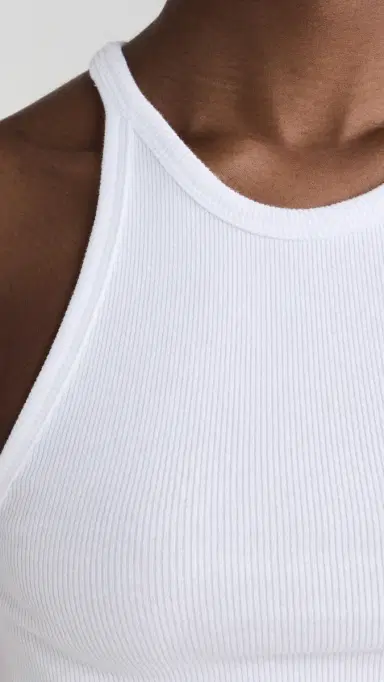 Good American Heritage Ribbed Tank Top White001 | Thumbnail 6