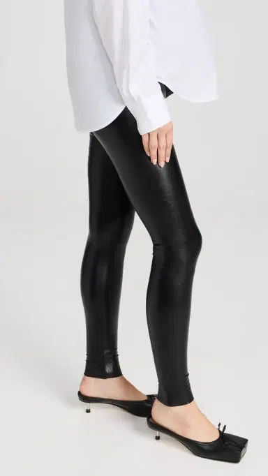 Commando Faux Leather Maternity Leggings Black | Thumbnail 4