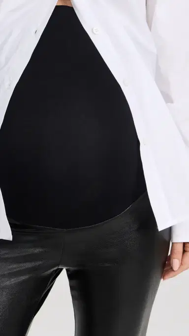 Commando Faux Leather Maternity Leggings Black | Thumbnail 6