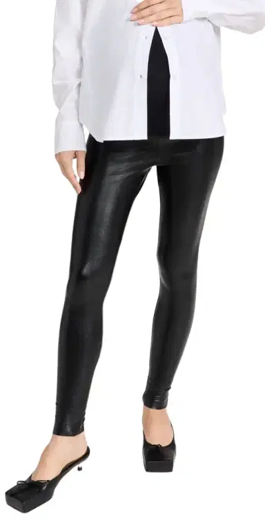 Commando Faux Leather Maternity Leggings Black | Thumbnail 1