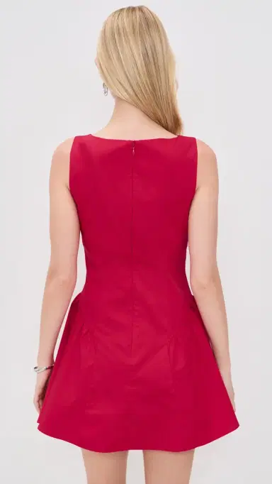 Staud Gwen Mini Dress Cherry | Thumbnail 3