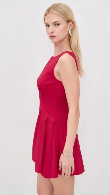 Staud Gwen Mini Dress Cherry | Thumbnail 4
