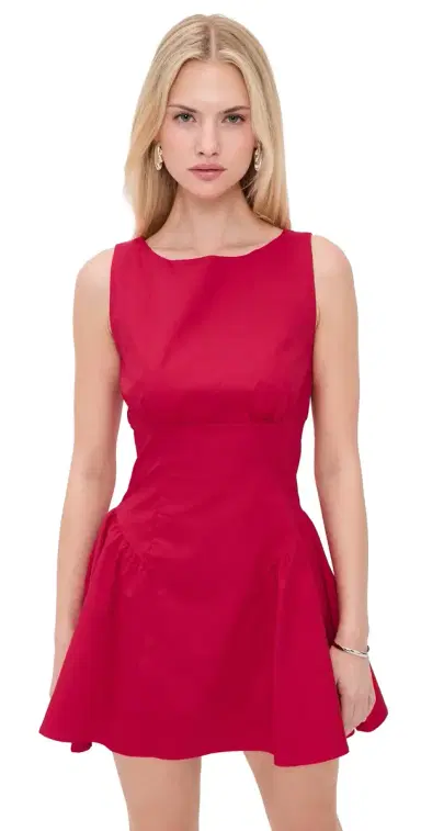 Staud Gwen Mini Dress Cherry | Thumbnail 1