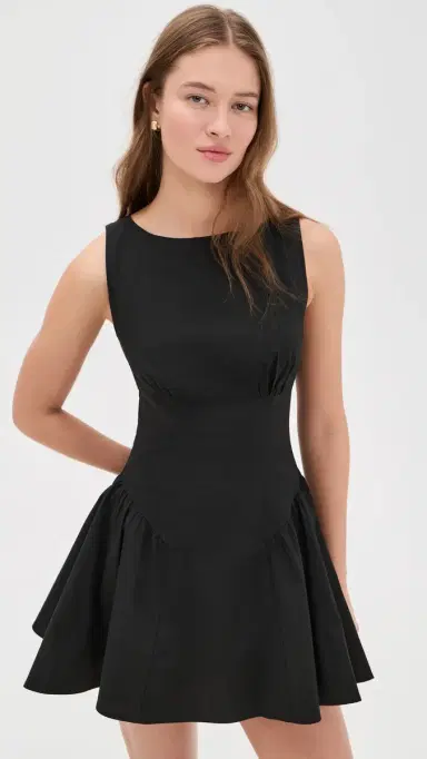 STAUD Gwen Mini Dress Black | Thumbnail 2