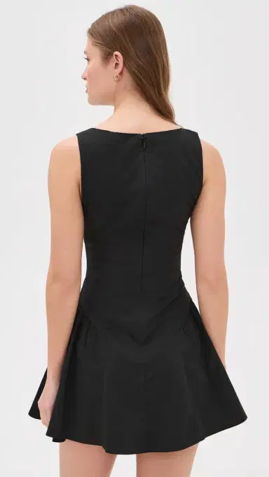 STAUD Gwen Mini Dress Black | Thumbnail 3