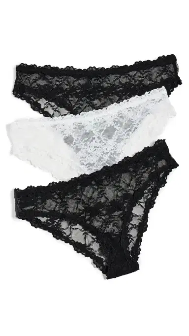 HONEYDEW Maria Lace Bikini 3 Pack Black//Black | Thumbnail 6