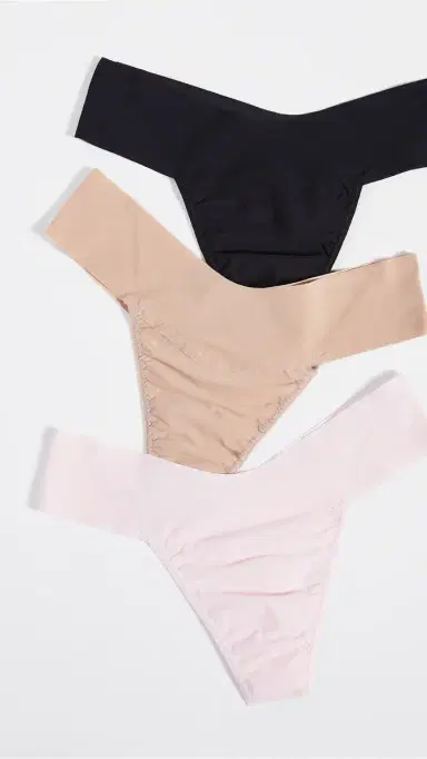 Hanky Panky Breathe Natural Rise 3 Pack Black/Taupe/Bliss M | Thumbnail 2