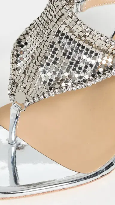 Tony Bianco Demure Heels Silver Glomesh | Thumbnail 6 Tony Bianco Demure Heels Silver Glomesh | Thumbnail 6