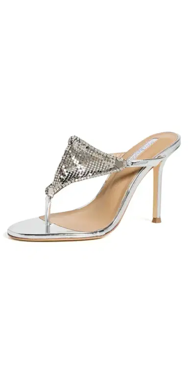 Tony Bianco Demure Heels Silver Glomesh | Thumbnail 1 Tony Bianco Demure Heels Silver Glomesh | Thumbnail 1