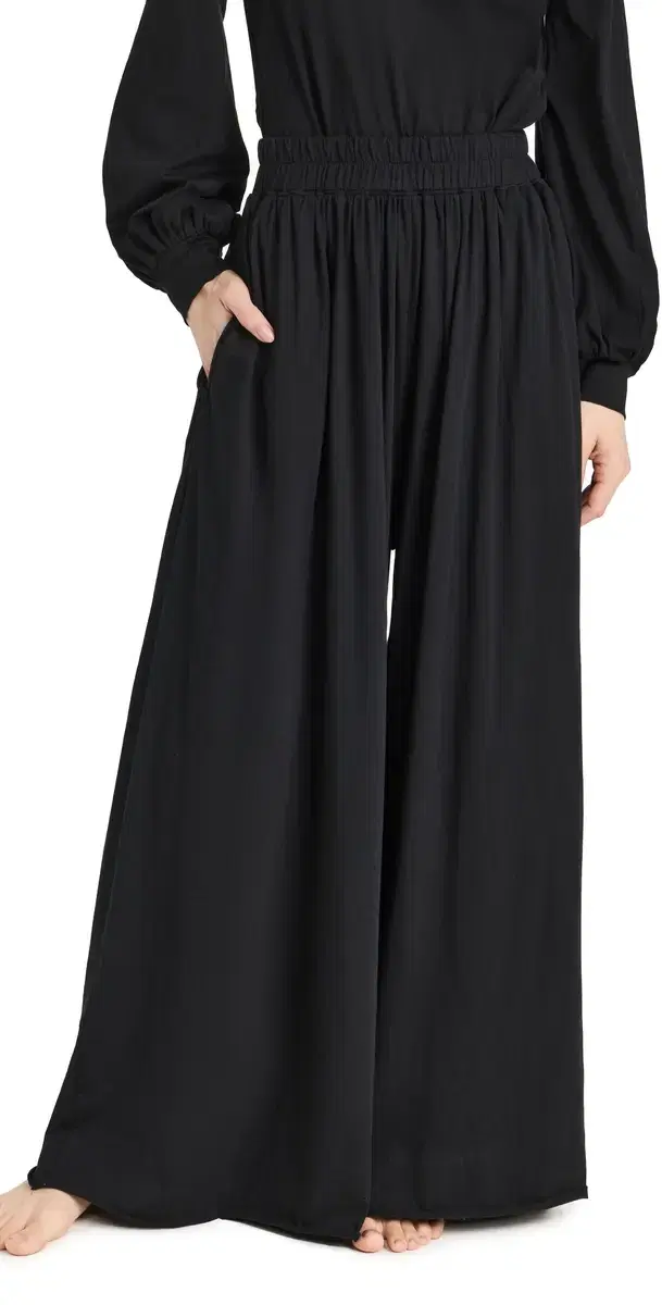 Pima Wide eg Pants Immersed Black