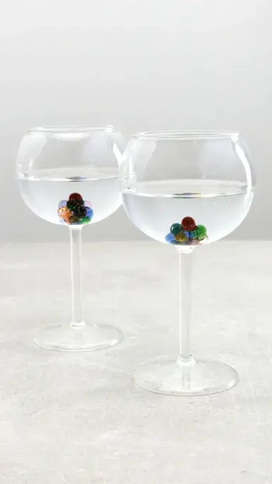 FAZEEK Bloom Wine Glasses Set of 2 Multi One Size | Thumbnail 4 FAZEEK Bloom Wine Glasses Set of 2 Multi One Size | Thumbnail 4