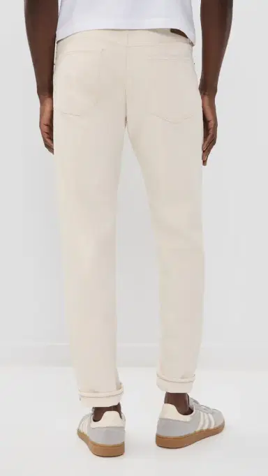 Madewell Relaxed Taper Ecru Comfort Selvedge Jeans Ecru 32 | Thumbnail 3