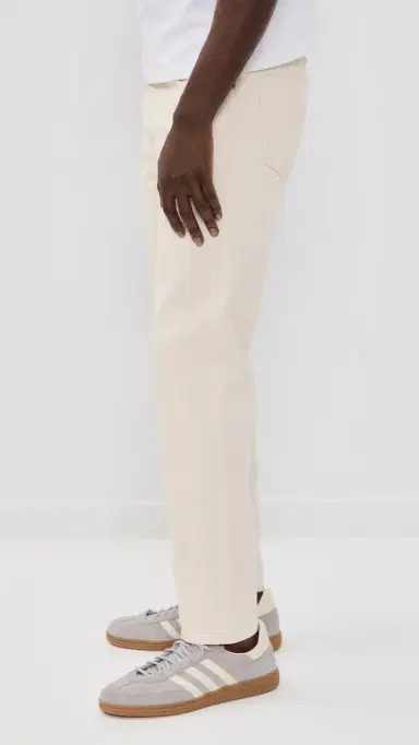 Madewell Relaxed Taper Ecru Comfort Selvedge Jeans Ecru 32 | Thumbnail 4