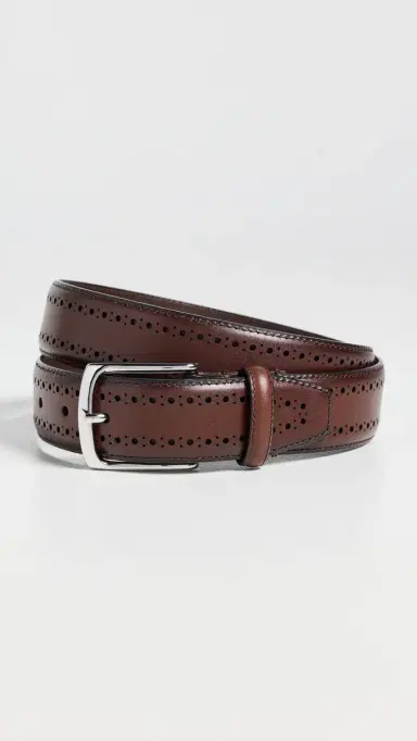 Allen Edmonds Manistee Dress Belt Chili Leather 30 | Thumbnail 2