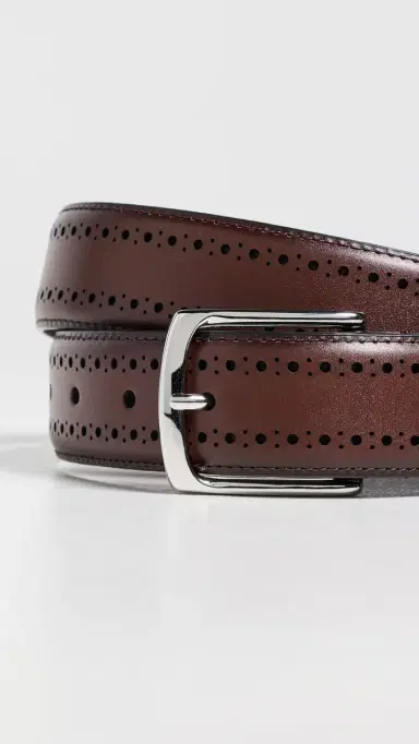 Allen Edmonds Manistee Dress Belt Chili Leather 30 | Thumbnail 4