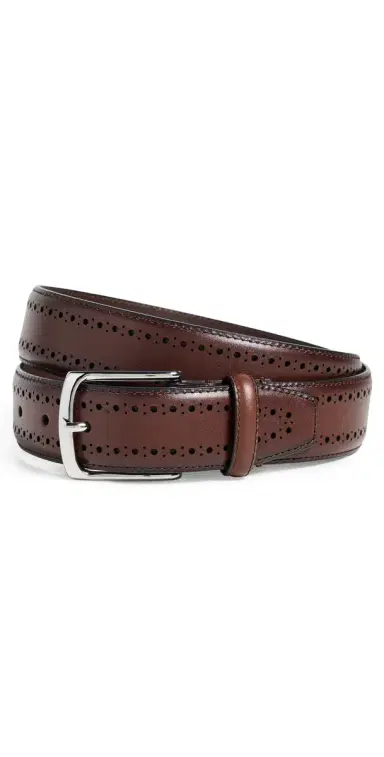 Allen Edmonds Manistee Dress Belt Chili Leather 30 | Thumbnail 1