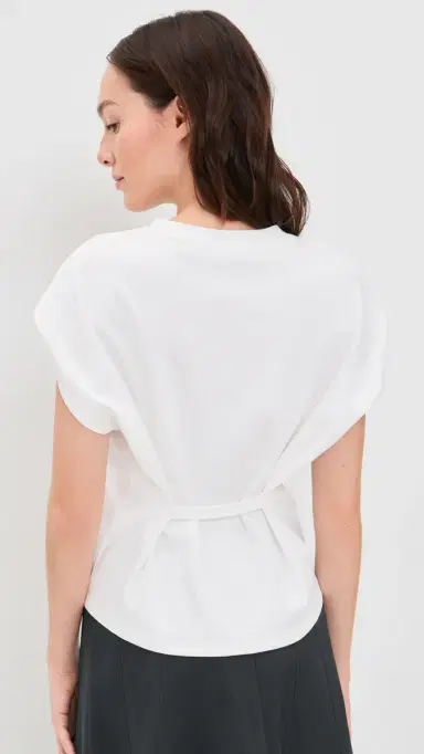 Proenza Schouler White Label Reeva Tee White | Thumbnail 3 Proenza Schouler White Label Reeva Tee White | Thumbnail 3