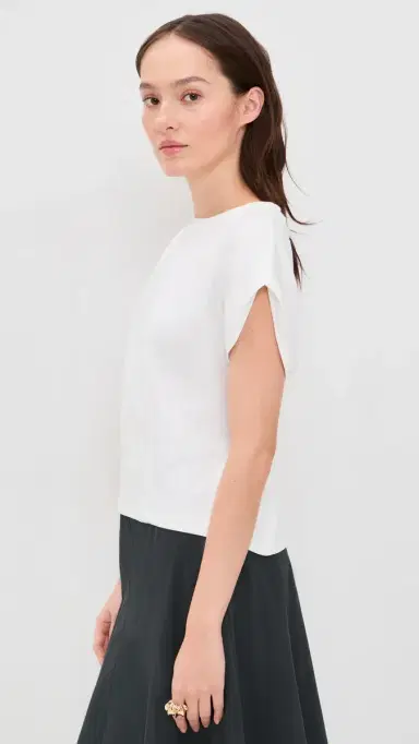 Proenza Schouler White Label Reeva Tee White | Thumbnail 4 Proenza Schouler White Label Reeva Tee White | Thumbnail 4