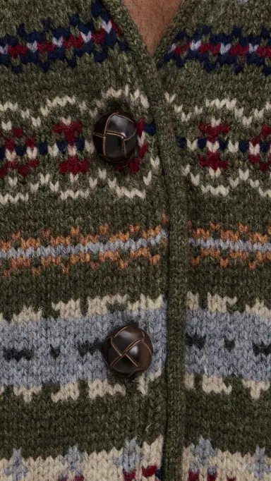 Sea Ciara Fair Isle Knit Combo Vest Olive | Thumbnail 6 Sea Ciara Fair Isle Knit Combo Vest Olive | Thumbnail 6