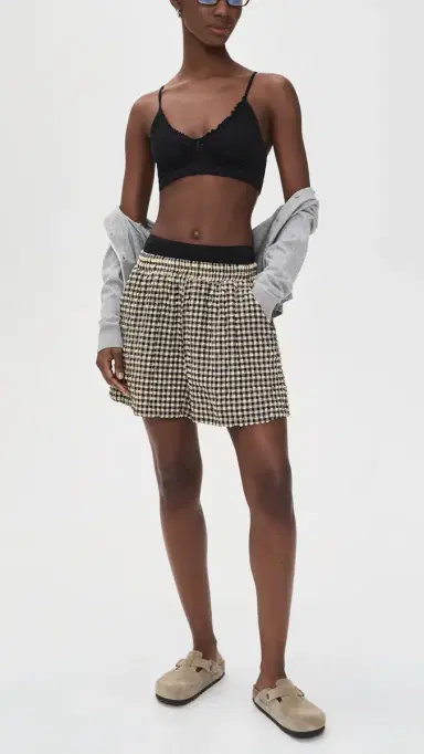 Free People Heirloom Seamless Bralette Black M/L | Thumbnail 5