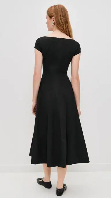 Staud Short Sleeve Wells Dress Black | Thumbnail 3 Staud Short Sleeve Wells Dress Black | Thumbnail 3