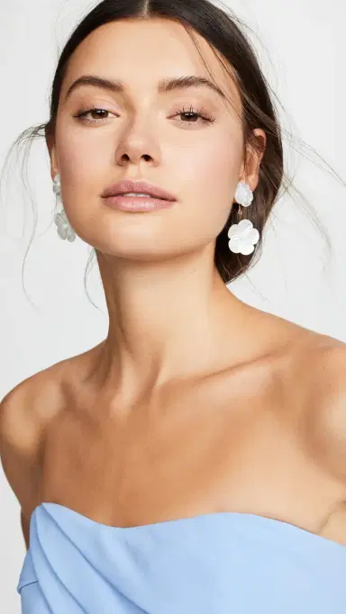 Jennifer Behr Tessa Earrings Mother of Pearl One Size | Thumbnail 3