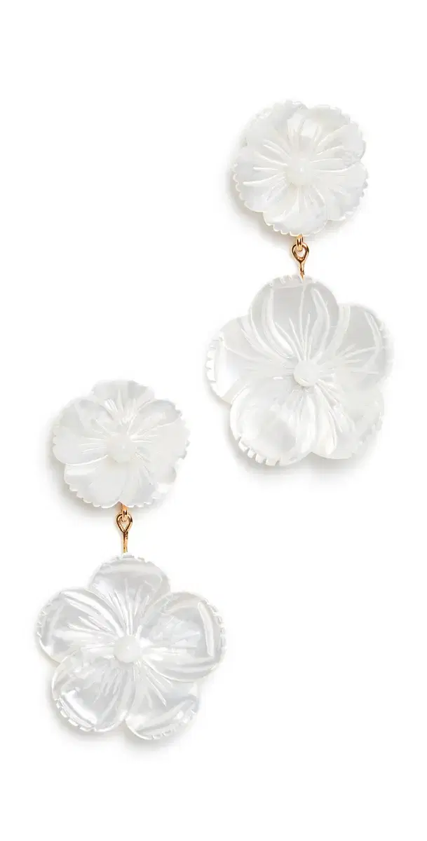 Jennifer Behr Tessa Earrings Mother of Pearl One Size