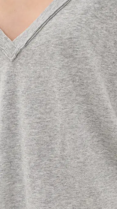 Free People Nina V Tee Heather Grey S | Thumbnail 6