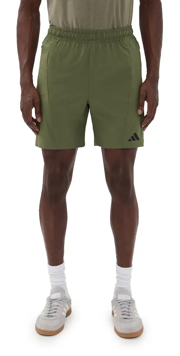 adidas Designed For Training Workout horts 7 Olive trata