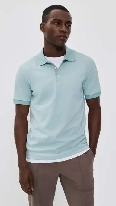 Theory Geo Polo Ocean Air Multi M | Thumbnail 2 Theory Geo Polo Ocean Air Multi M | Thumbnail 2