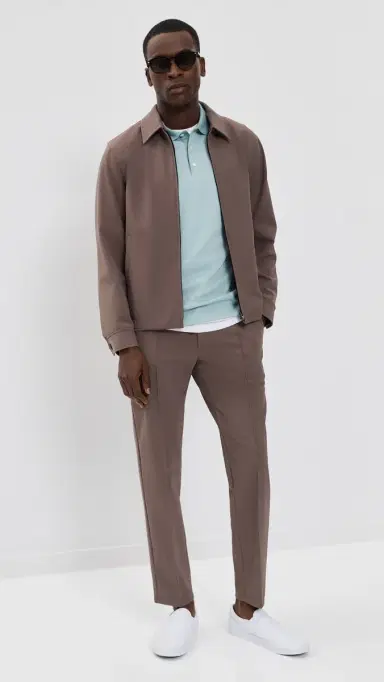Theory Geo Polo Ocean Air Multi M | Thumbnail 5 Theory Geo Polo Ocean Air Multi M | Thumbnail 5