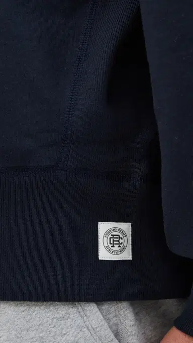 REIGNING CHAMP Midweight Terry Relaxed Crewneck Navy S | Thumbnail 6