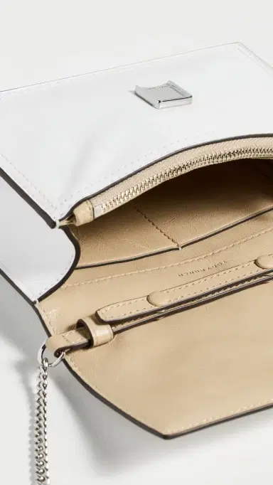 Tory Burch Kira Deconstructed Mini Top Handle Chain Wallet Bianco | Thumbnail 6 Tory Burch Kira Deconstructed Mini Top Handle Chain Wallet Bianco | Thumbnail 6