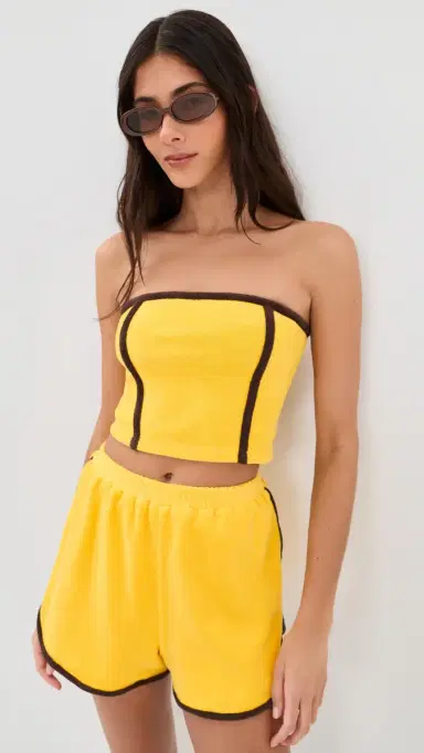 Staud Cruise Bandeau Bikini Top Sunshine S | Thumbnail 2