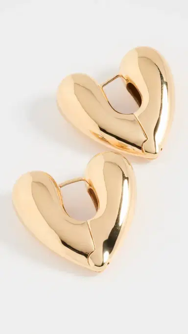 Annika Inez Large Heart Hoops | Thumbnail 2