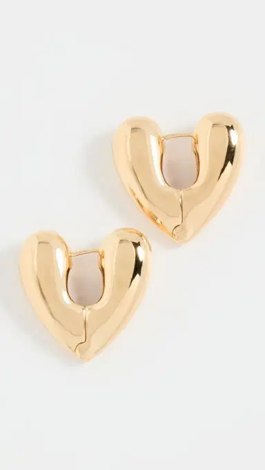 Annika Inez Large Heart Hoops | Thumbnail 4