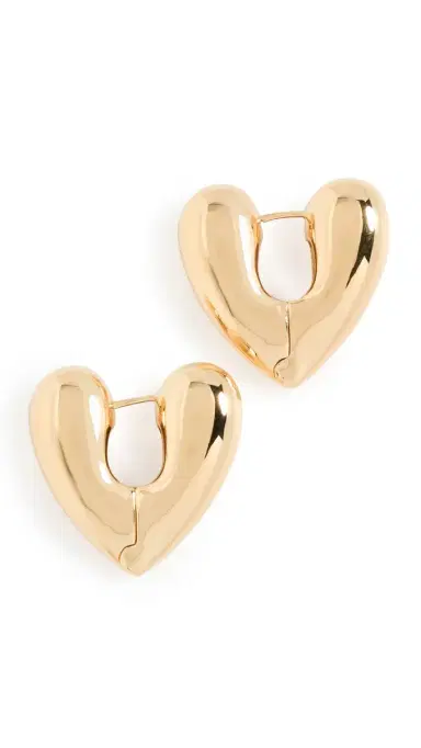 Annika Inez Large Heart Hoops | Thumbnail 5