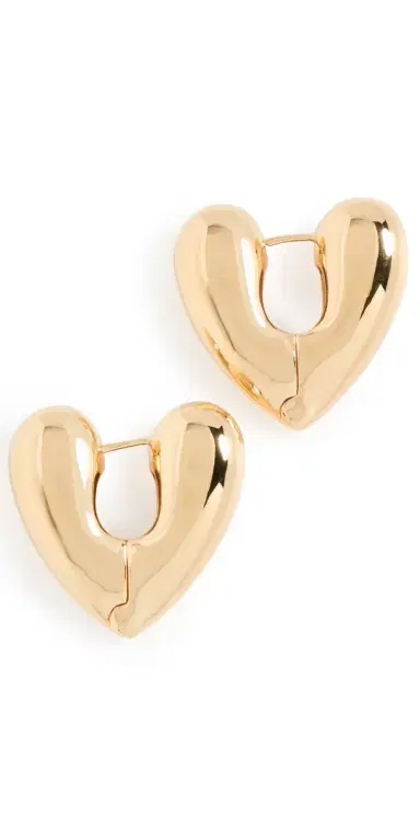 Annika Inez Large Heart Hoops | Thumbnail 1