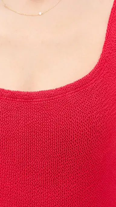 Hunza G Square Neck One Piece Red One Size | Thumbnail 6 Hunza G Square Neck One Piece Red One Size | Thumbnail 6