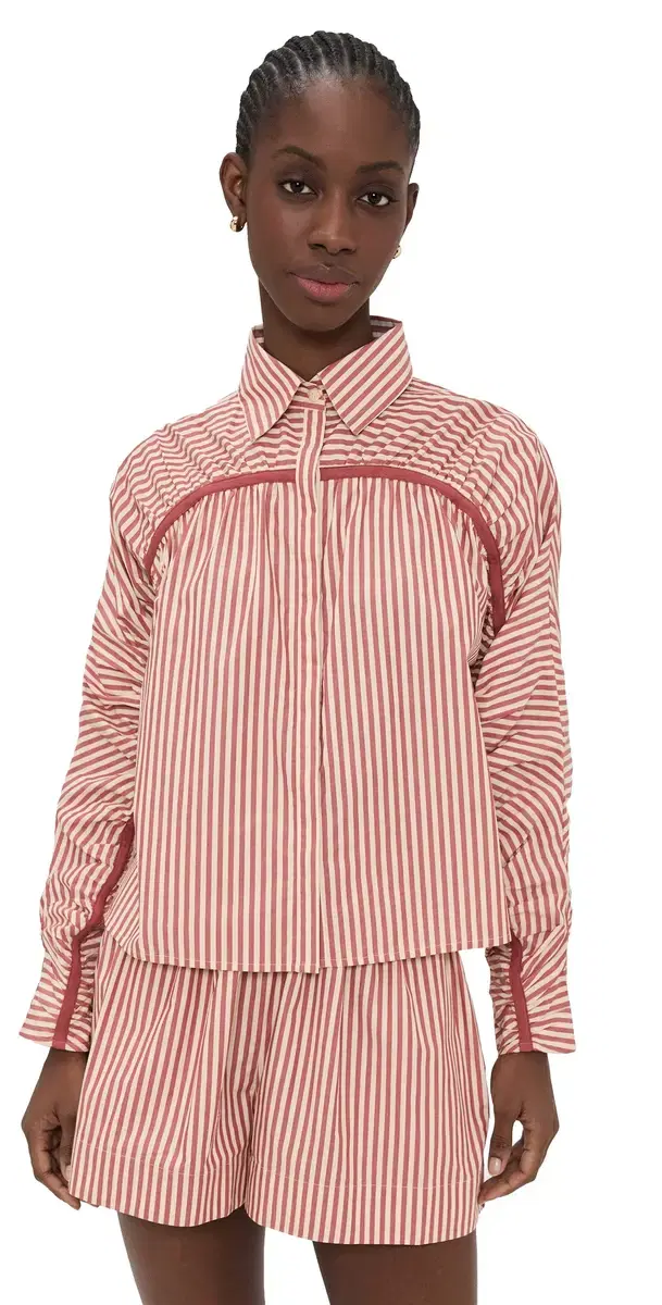 Julian Shirt Sienna Stripe