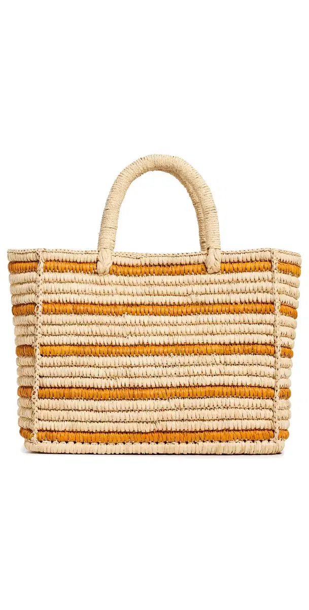 Juli Stripe Bag Natural/Tobacco One Size
