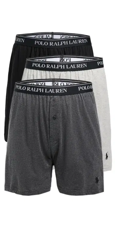 Polo Ralph Lauren Underwear Classic Fit Knit Boxers 3 Pack Andover/Madison/Polo Black L | Thumbnail 1 Polo Ralph Lauren Underwear Classic Fit Knit Boxers 3 Pack Andover/Madison/Polo Black L | Thumbnail 1