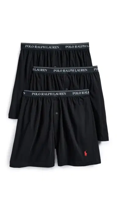 Polo Ralph Lauren Underwear Classic Fit Knit Boxers 3 Pack Polo Black L | Thumbnail 5 Polo Ralph Lauren Underwear Classic Fit Knit Boxers 3 Pack Polo Black L | Thumbnail 5