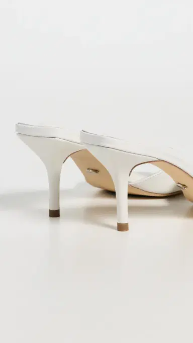 Tony Bianco Hallie Heeled Mules Milk Capretto | Thumbnail 4
