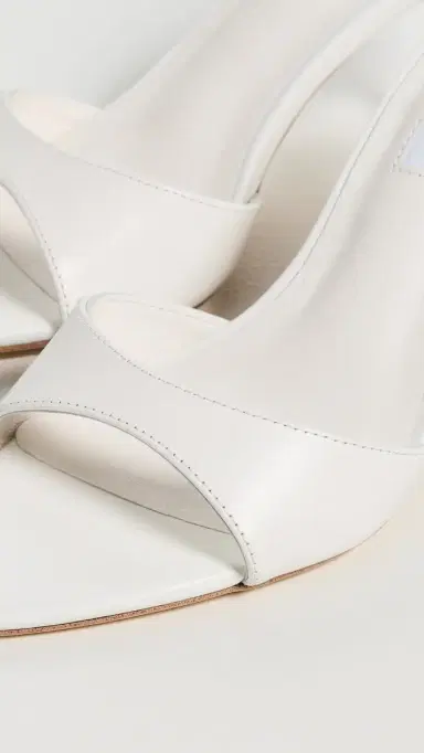 Tony Bianco Hallie Heeled Mules Milk Capretto | Thumbnail 6