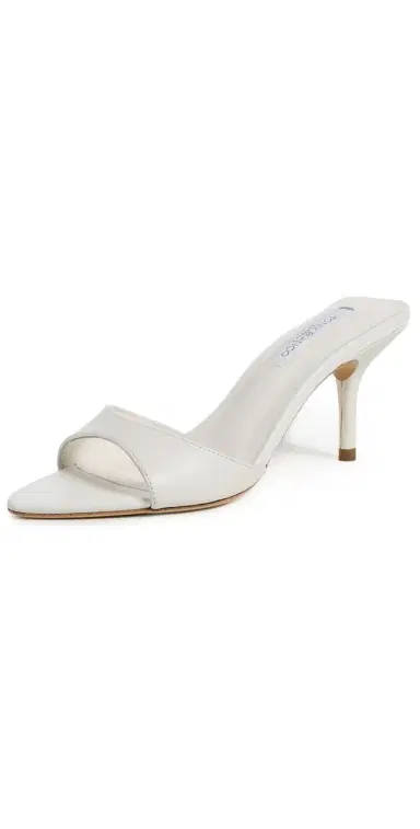 Tony Bianco Hallie Heeled Mules Milk Capretto | Thumbnail 1