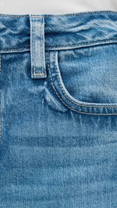 L'AGENCE Beau High Rise T-Seam Wide Leg Jeans Kona | Thumbnail 6